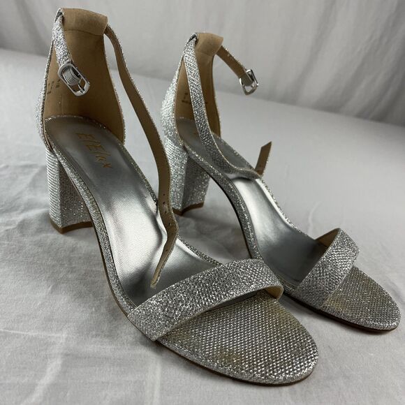 Silver glitter high heels –‎ size 8 - Picture 2 of 8